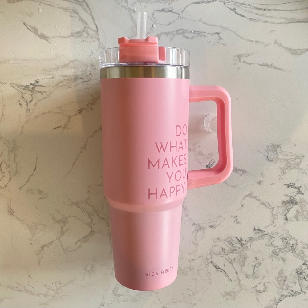 NWOT Vibe Alley insulated water bottle with straw